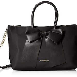 Karl Lagerfeld Black and Gold Tote